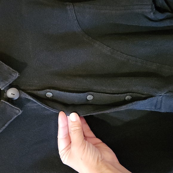 💯80's Vintage Black Pull-Over Collared Top - Picture 3 of 9